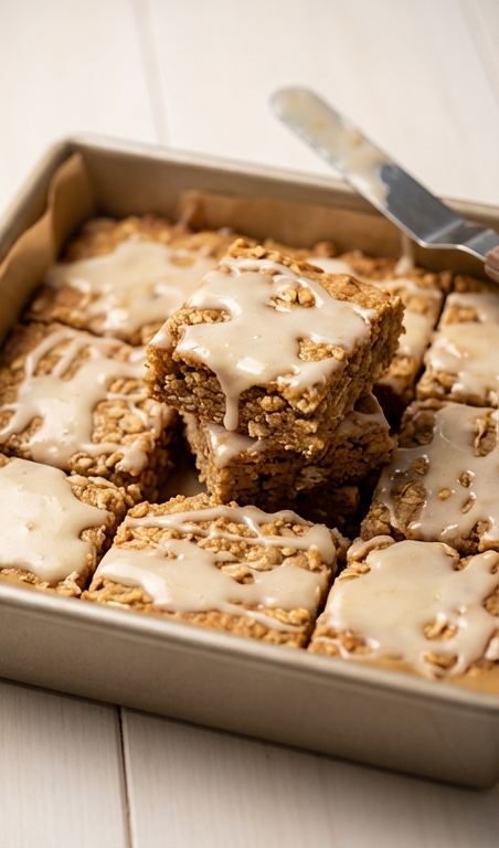 Iced Oatmeal Cookie Bars Recipe – Best Family Cookie Recipes