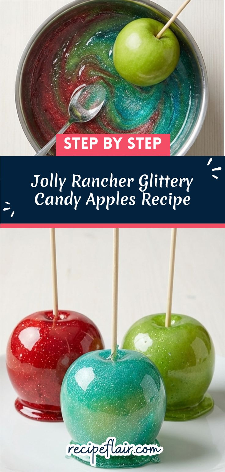 Jolly Rancher Glittery Candy Apples Recipe
