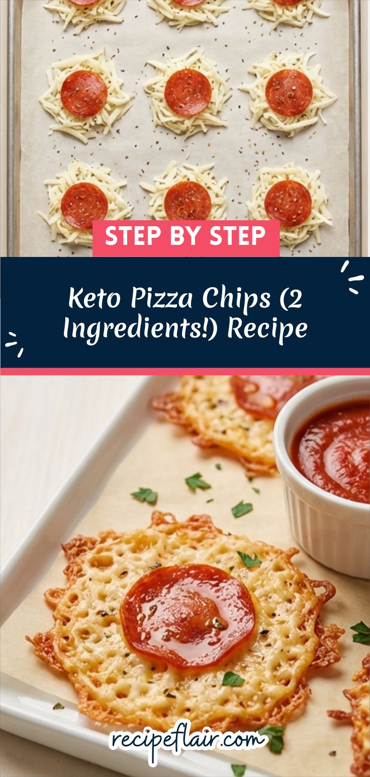 Keto Pizza Chips (2 Ingredients!) Recipe
