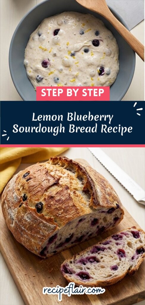Lemon Blueberry Sourdough Bread Recipe