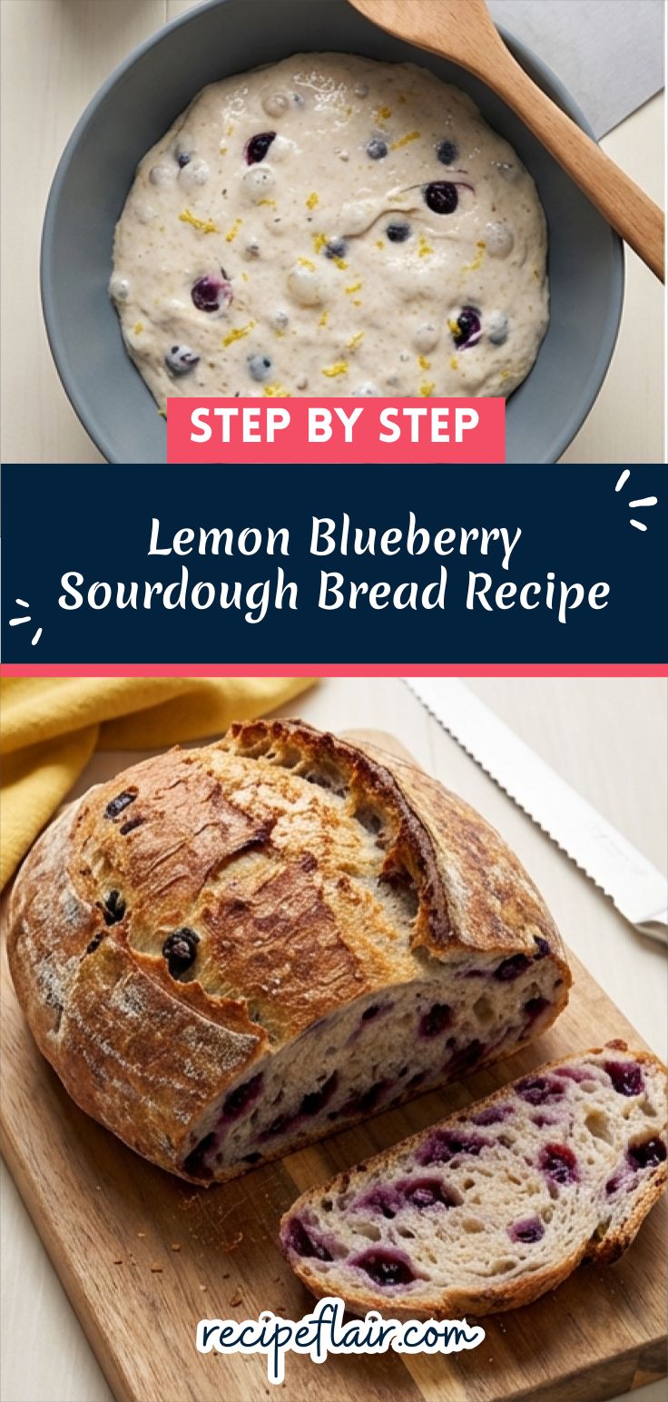 Lemon Blueberry Sourdough Bread Recipe