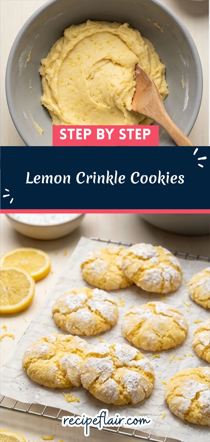 Lemon Crinkle Cookies Recipe