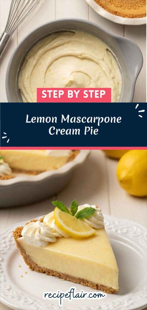 Lemon Mascarpone Cream Pie Recipe