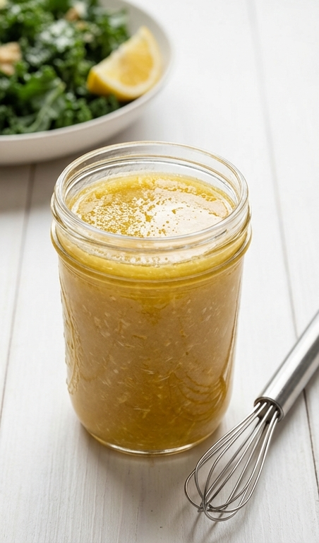 Easy Lemon Vinaigrette Dressing Recipe With Parmesan Flavor
