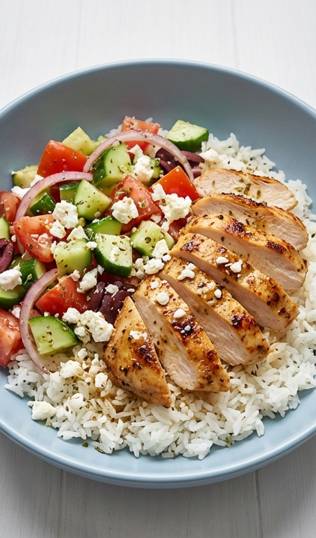 Healthy Mediterranean Chicken Bowl Recipe for Easy Meal Prep