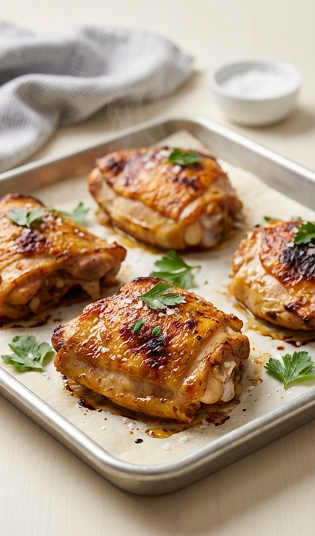 Easy Oven Baked Chicken Thighs Recipe for Juicy Family Dinners