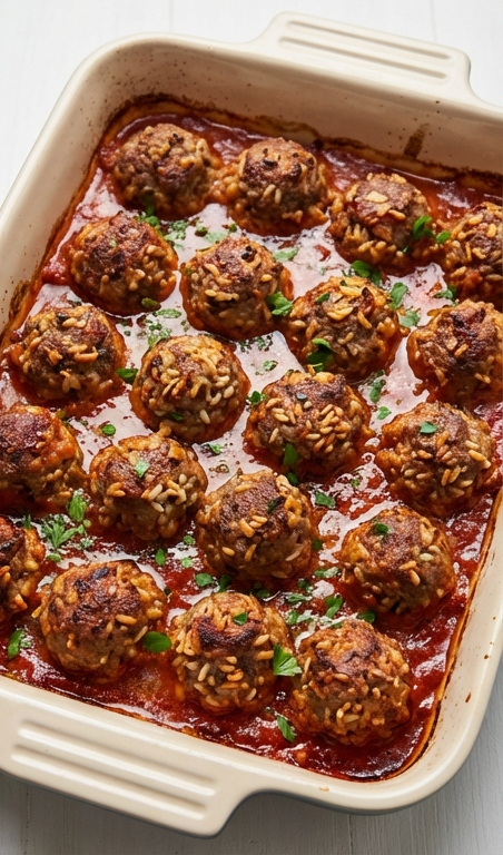 Oven Porcupine Meatballs Recipe – Easy Ground Beef Dinner