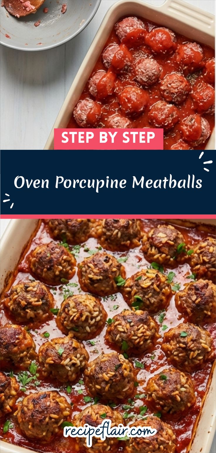 Oven Porcupine Meatballs Recipe