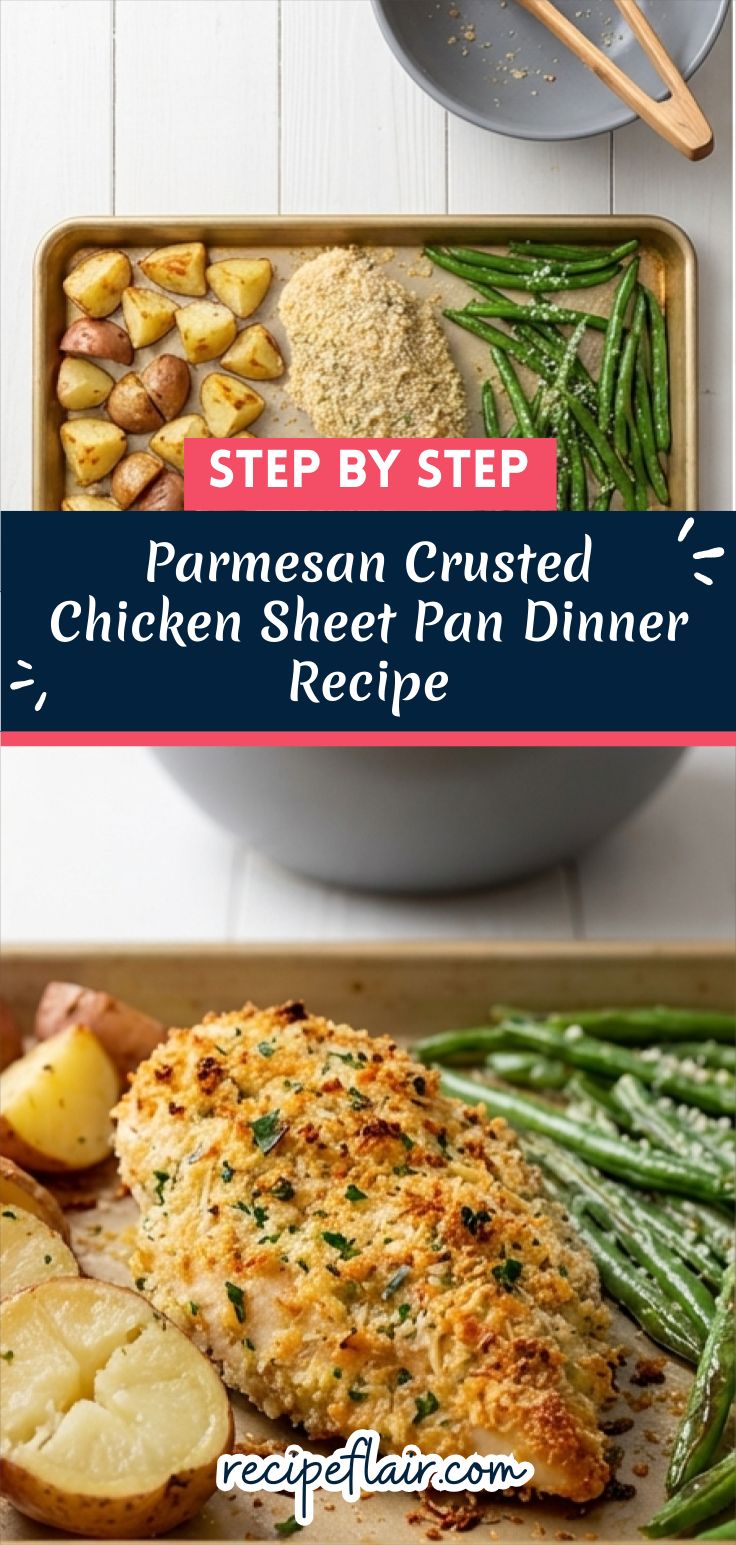 Parmesan Crusted Chicken Sheet Pan Dinner Recipe