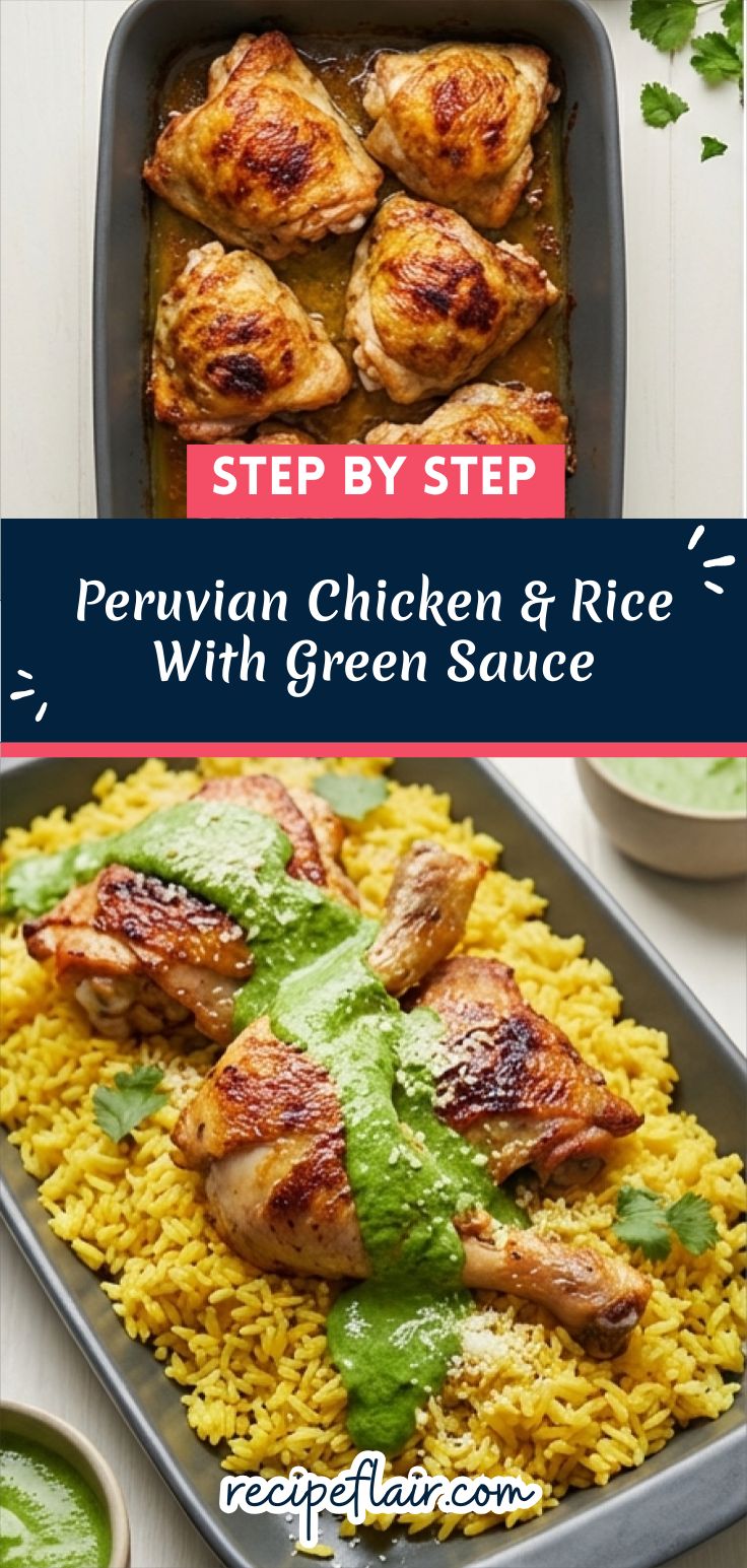 Peruvian Chicken & Rice With Green Sauce Recipe
