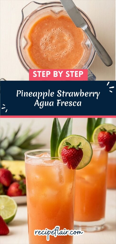 Pineapple Strawberry Agua Fresca Recipe