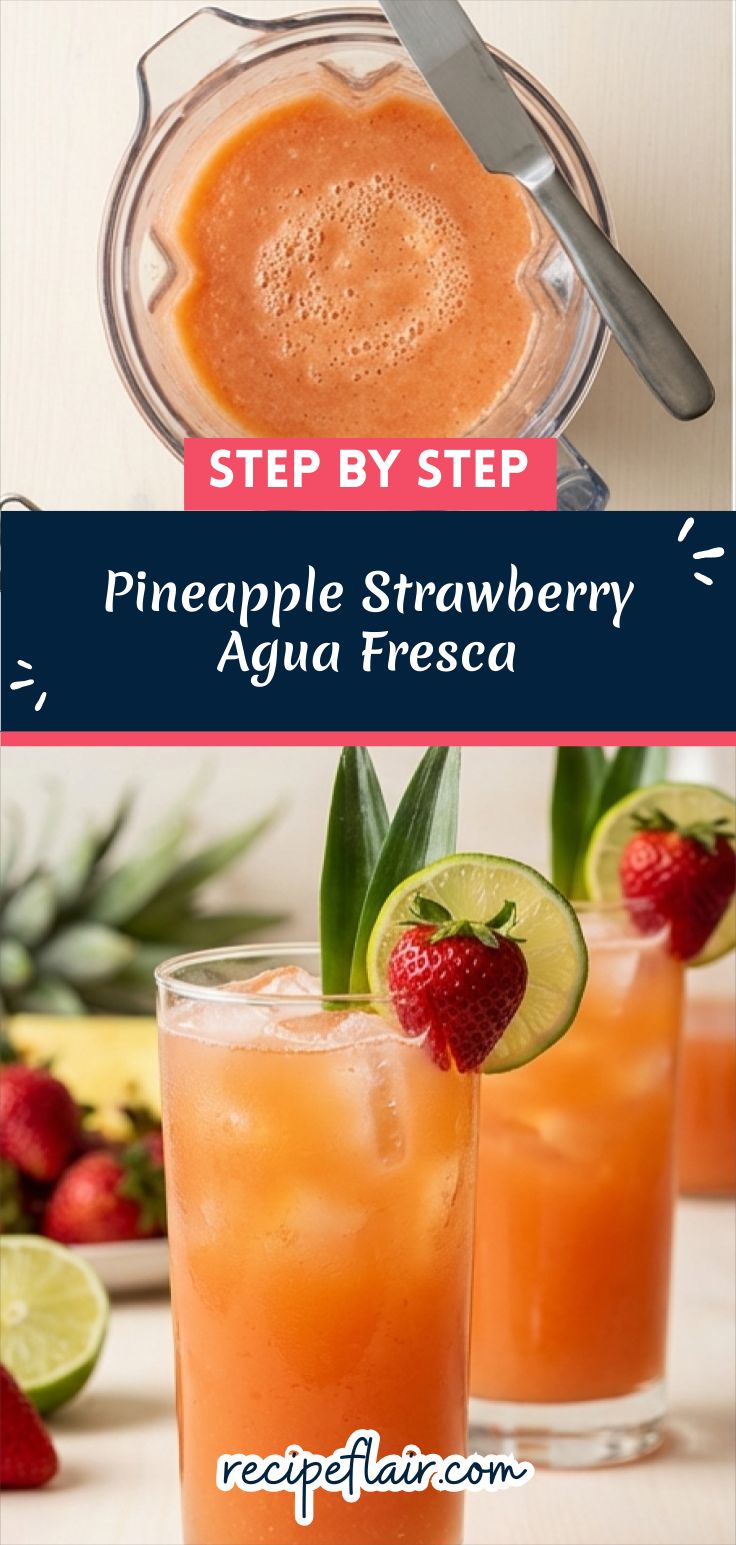 Pineapple Strawberry Agua Fresca Recipe