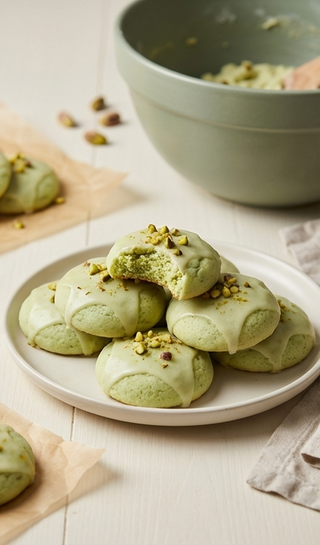 Soft Pistachio Pudding Cookies Recipe – Easy Easter Sweets