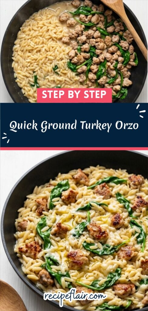 Quick Ground Turkey Orzo Recipe