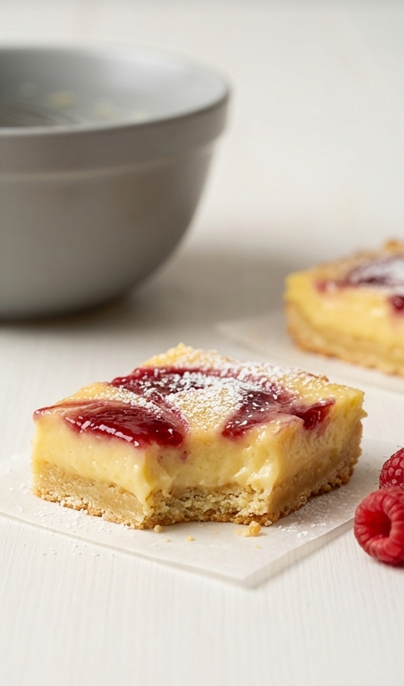 Raspberry Swirl Lemon Bars Recipe for Spring Baking Delights