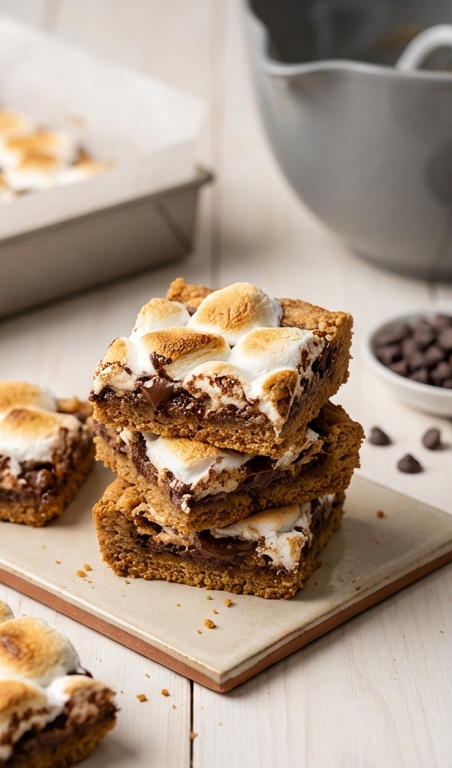 Irresistible S’mores Cookie Bars Recipe for Crowd-Pleasing Dessert