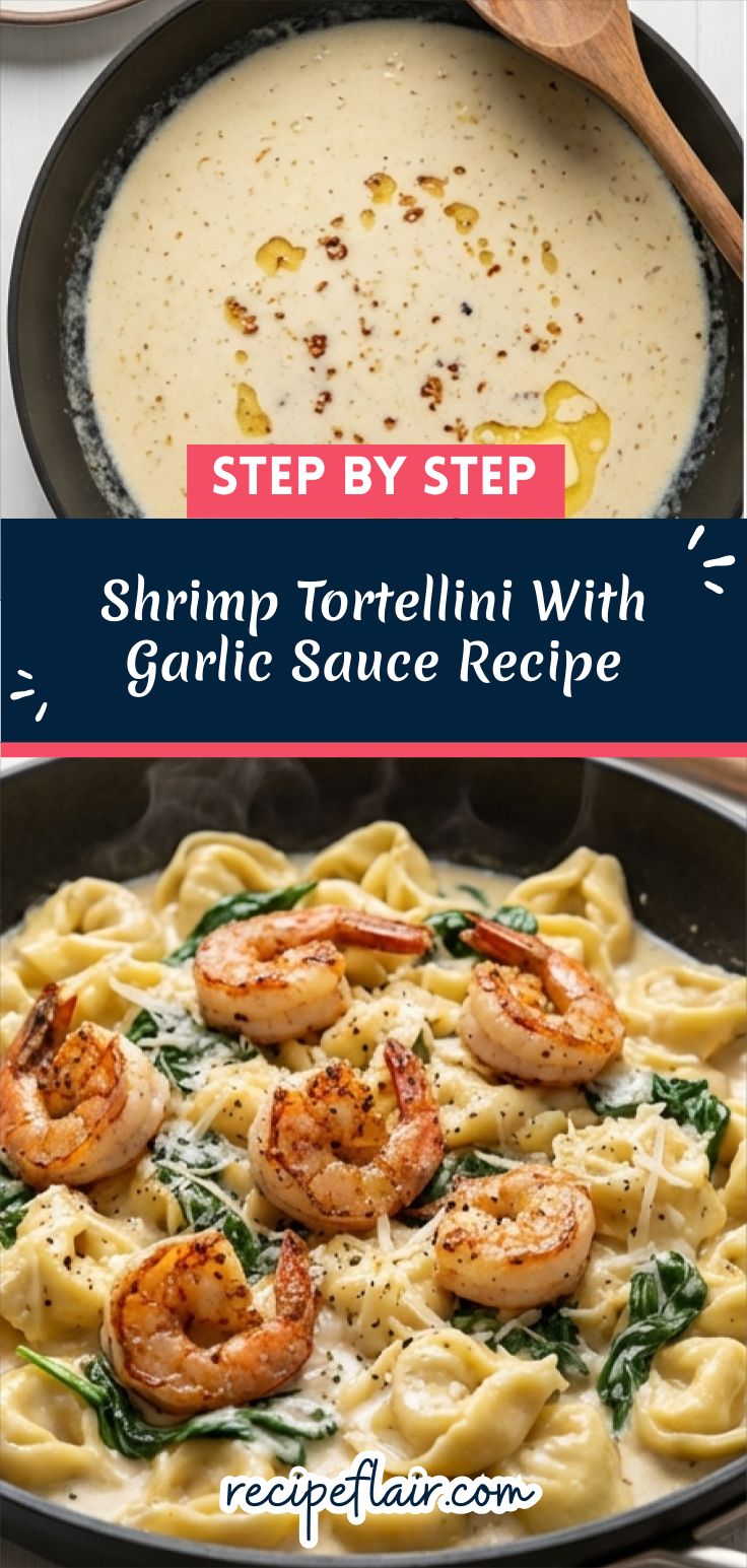 Shrimp Tortellini With Garlic Sauce Recipe