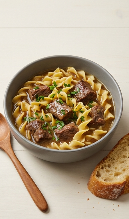 Cozy Slow Cooker Beef and Noodles Recipe for Busy Families