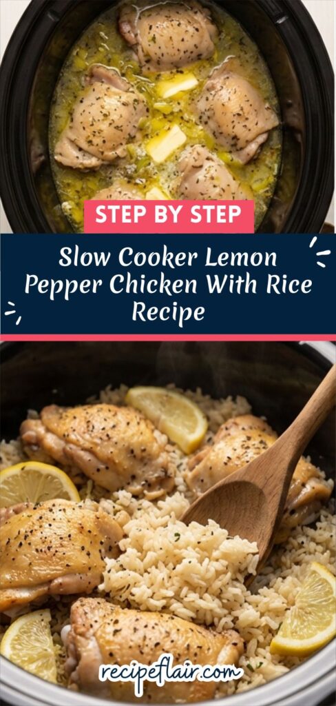 Slow Cooker Lemon Pepper Chicken With Rice Recipe