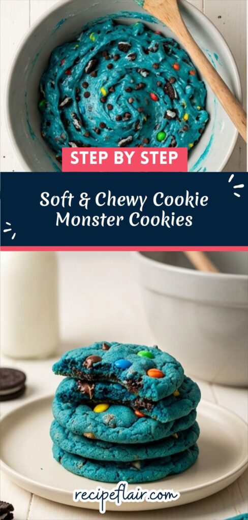 Soft & Chewy Cookie Monster Cookies Recipe