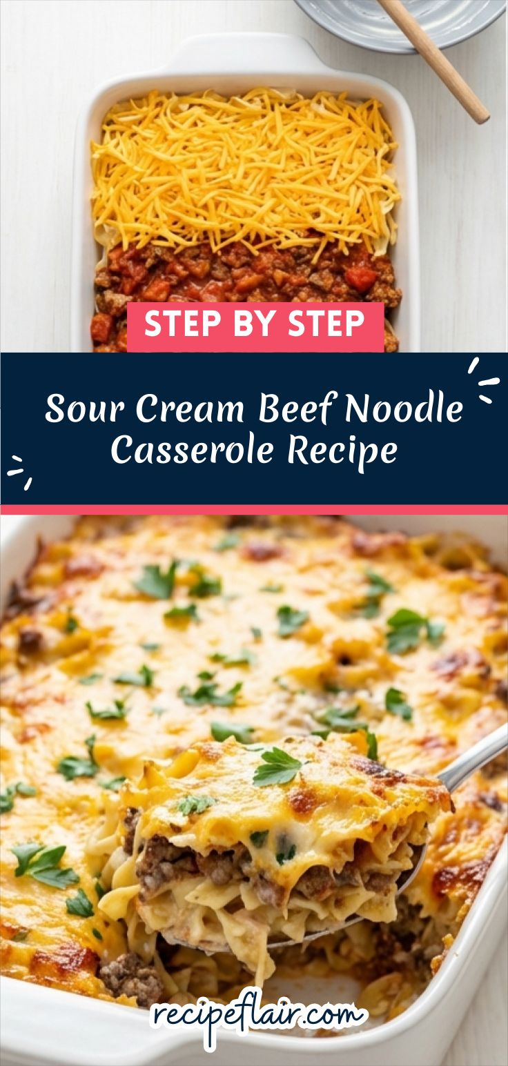 Sour Cream Beef Noodle Casserole Recipe