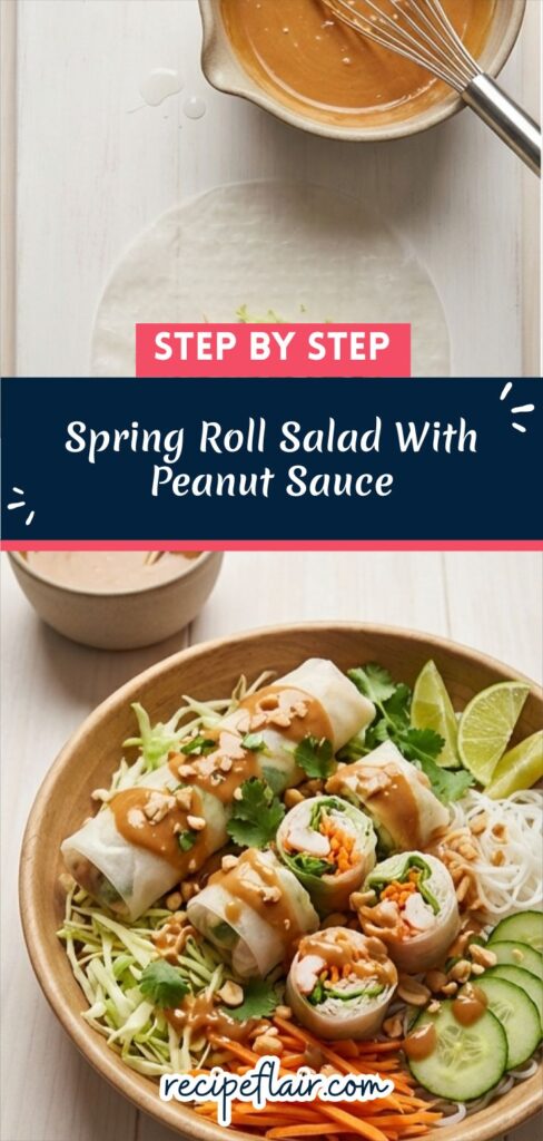 Spring Roll Salad With Peanut Sauce Recipe