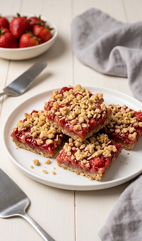 Easy Strawberry Bars Recipe (Vegan, Gluten Free & Delicious)