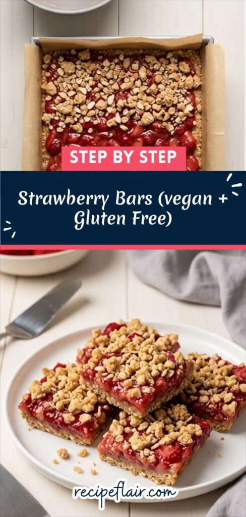Strawberry Bars (vegan + Gluten Free) Recipe