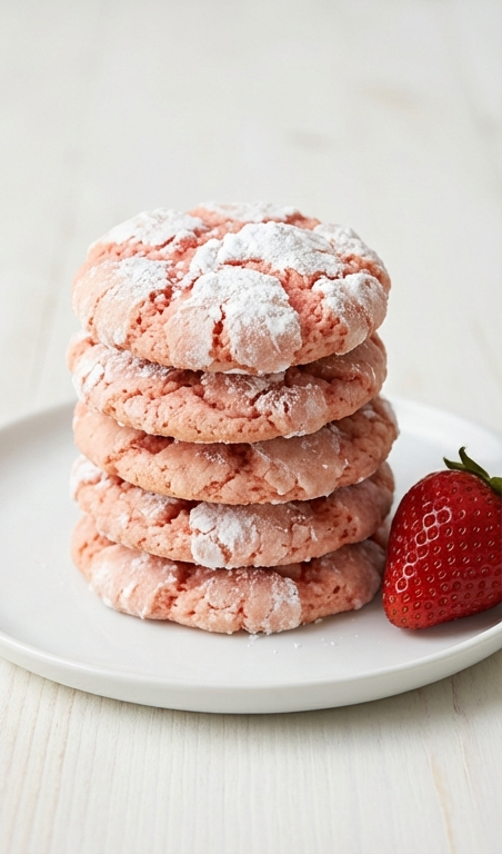 Easy Strawberry Cookie Recipe With Cake Mix for Sweet Spring Treats