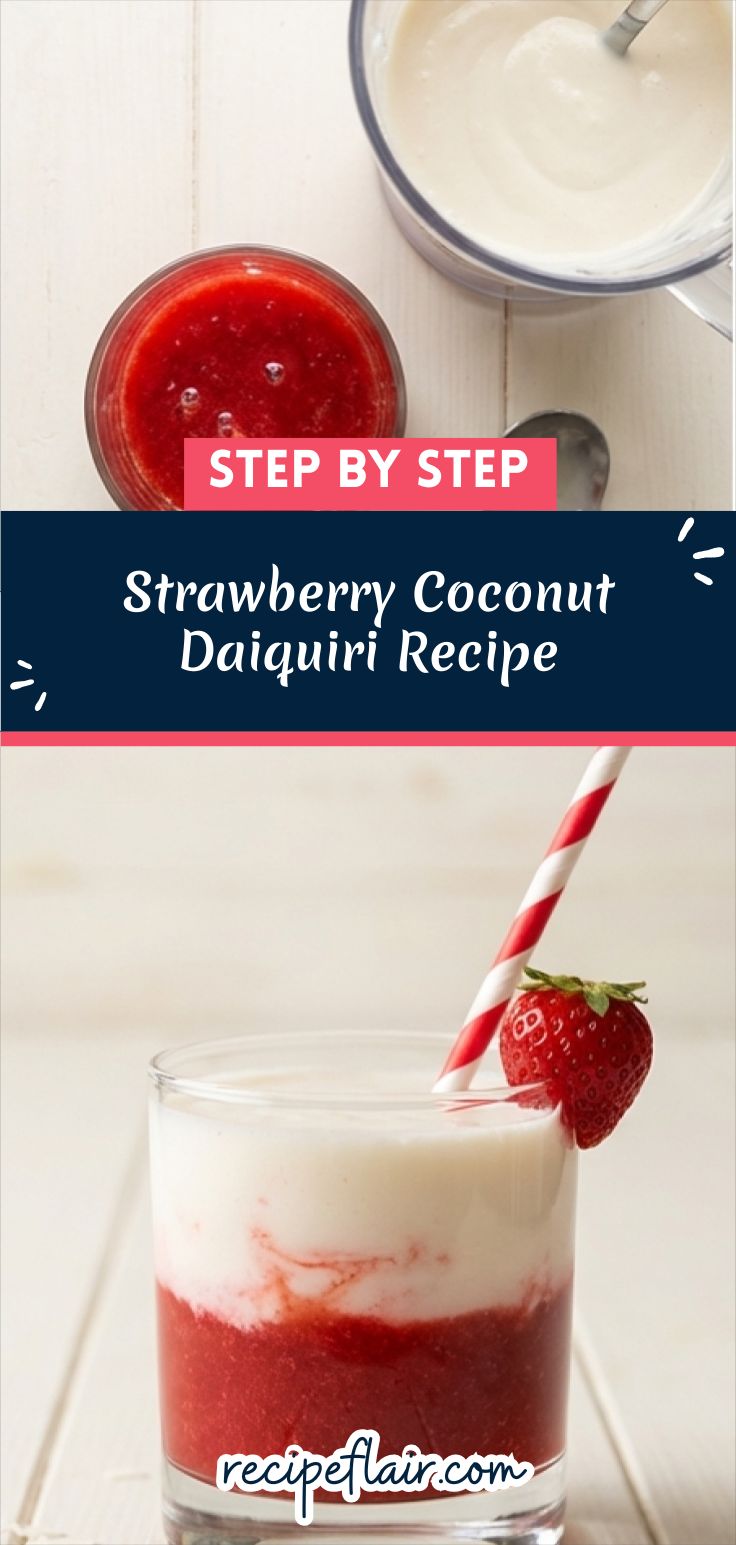 Strawberry Coconut Daiquiri Recipe