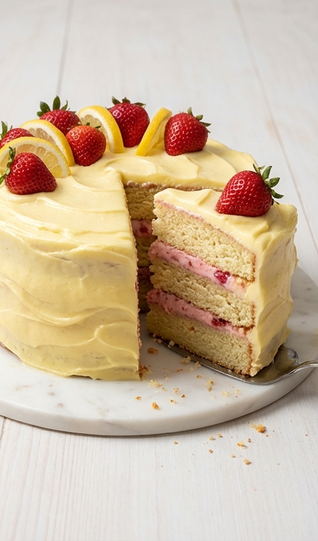 Strawberry Lemon Cake Recipe: Best Spring Birthday Cake Recipe