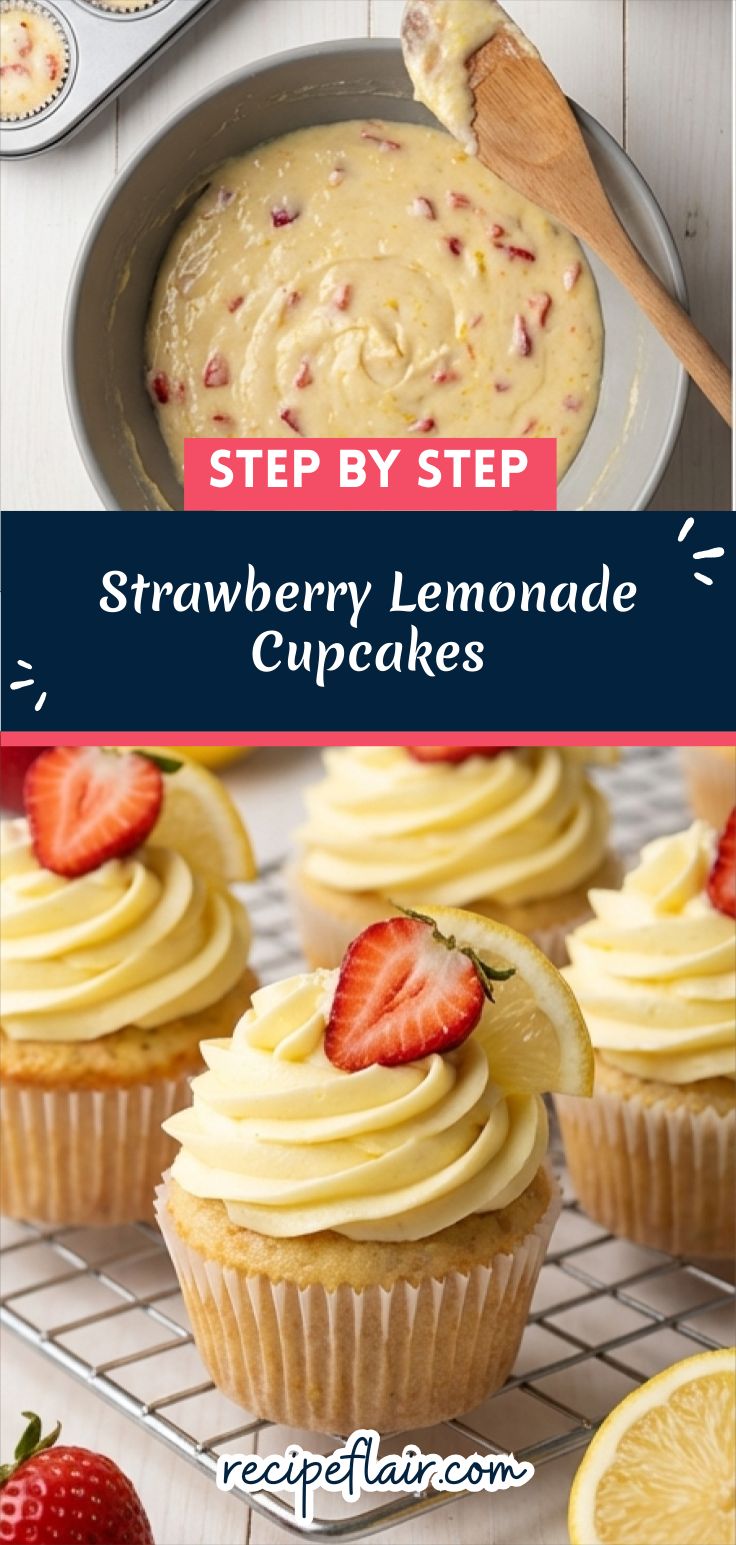 Strawberry Lemonade Cupcakes Recipe