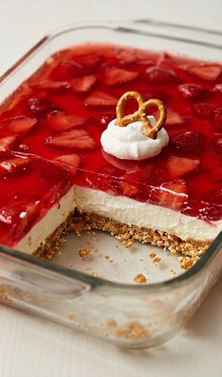 Easy Strawberry Pretzel Salad Recipe for Summer Desserts