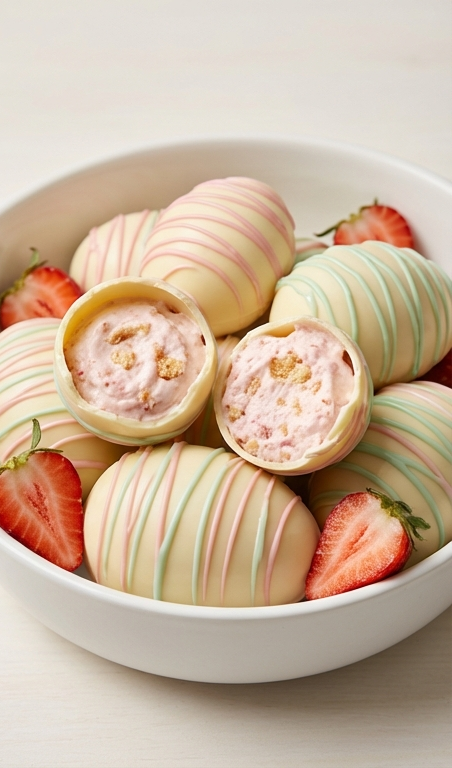 Easy Strawberry Shortcake Easter Egg Bombs Recipe to Impress