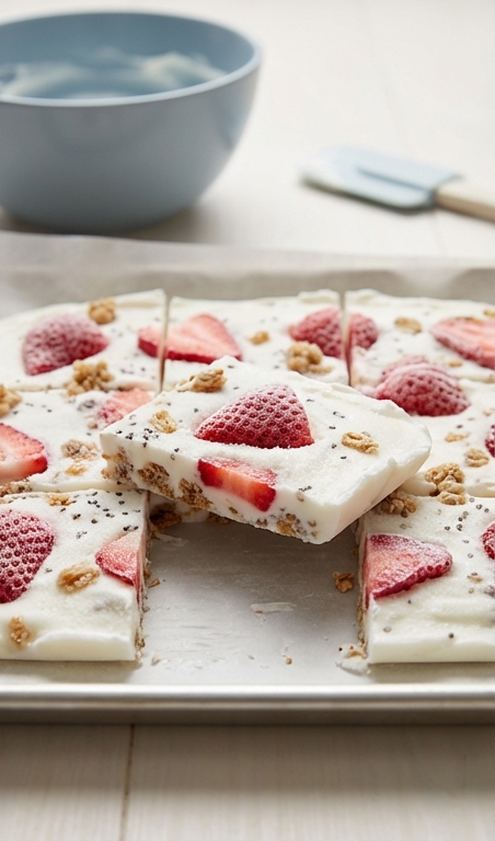Healthy Strawberry Yogurt Bark Recipe for Easy Family Snacks