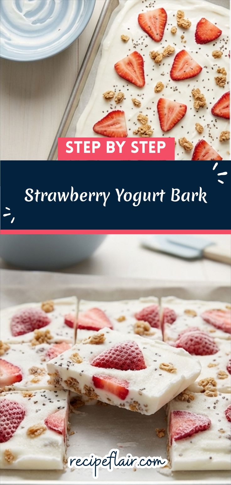 Strawberry Yogurt Bark Recipe