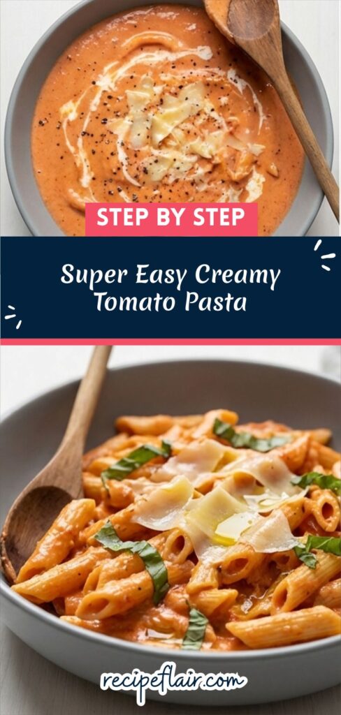Super Easy Creamy Tomato Pasta Recipe