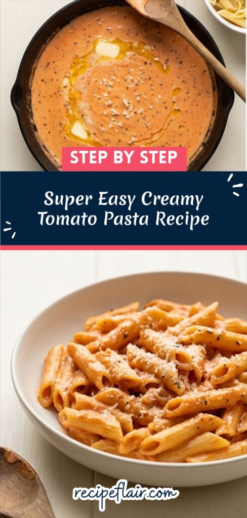 Super Easy Creamy Tomato Pasta Recipe
