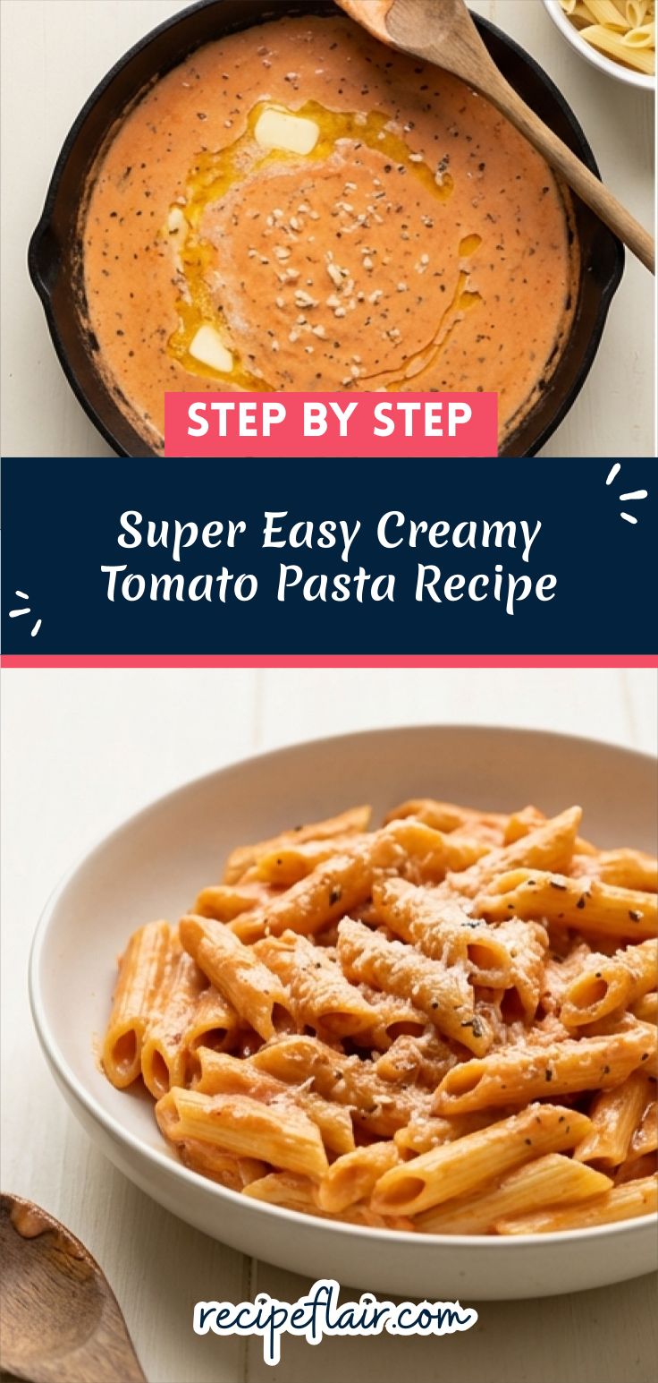 Super Easy Creamy Tomato Pasta Recipe