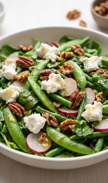 Fresh Spring Food Salad Recipe With Goat Cheese for Easter Brunch