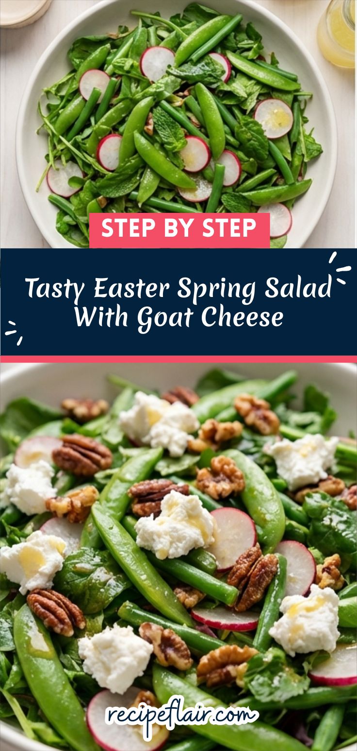 Tasty Easter Spring Salad With Goat Cheese Recipe