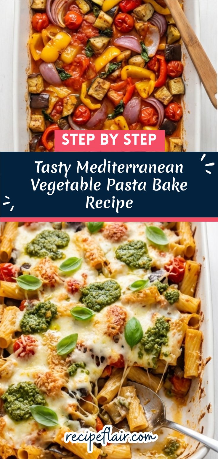 Tasty Mediterranean Vegetable Pasta Bake Recipe