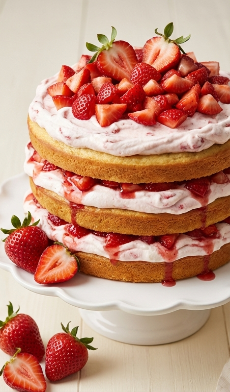 Easy Strawberry Shortcake Cake Recipe for a Crowd-Pleasing Dessert