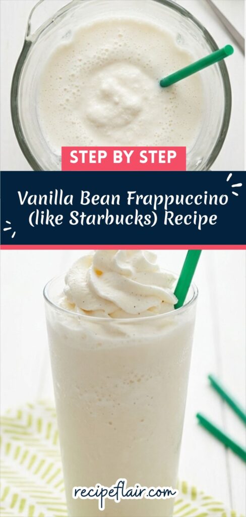 Vanilla Bean Frappuccino (like Starbucks) Recipe