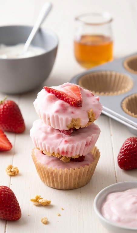 3 Ingredient Strawberry Yogurt Bites Recipe for Easy Snacking