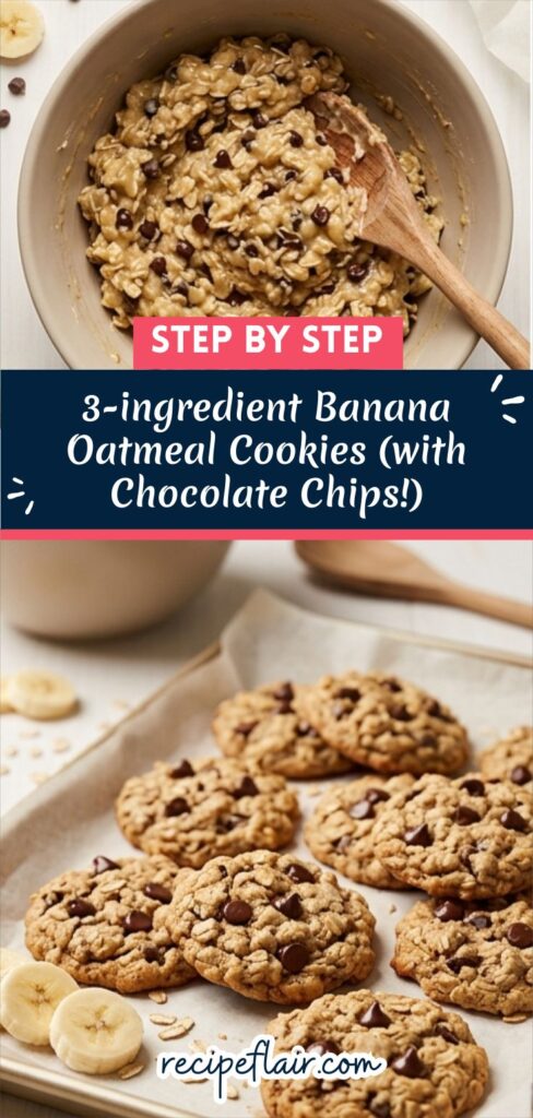 3-ingredient Banana Oatmeal Cookies (with Chocolate Chips!) Recipe