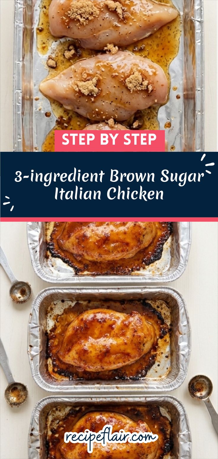 3-ingredient Brown Sugar Italian Chicken Recipe