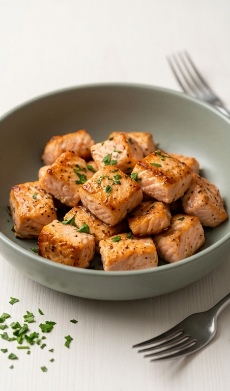 Healthy Easy Air Fryer Salmon Bites Recipe for Busy Nights