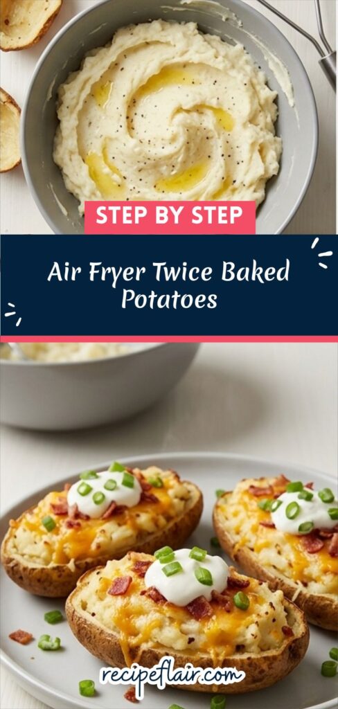 Air Fryer Twice Baked Potatoes Recipe