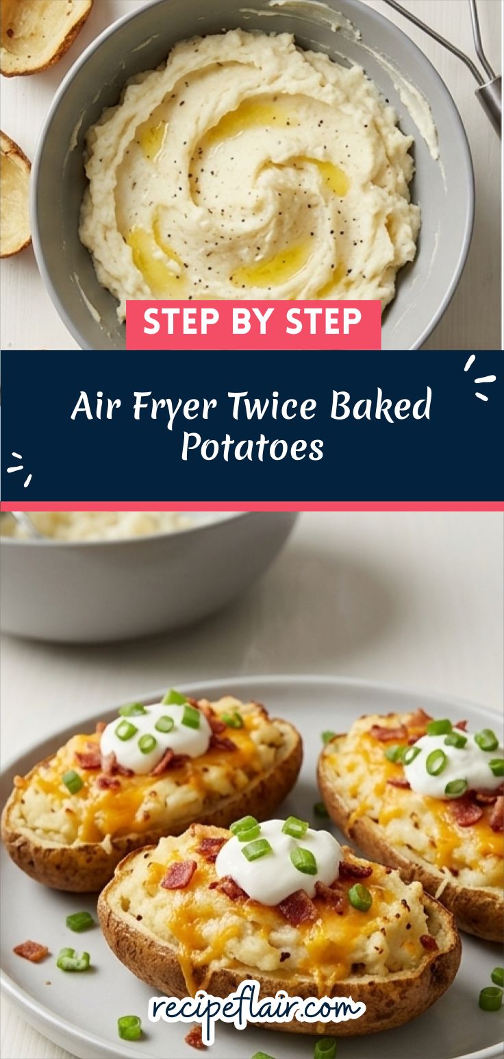 Air Fryer Twice Baked Potatoes Recipe